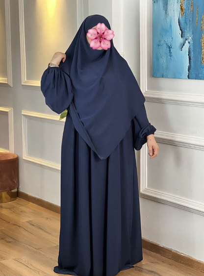 Abaya mastoura coupe ample